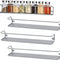 4 Pack Spice Rack Organizer Wall Mounted for Cabinet, Door, 16.54" L, Large